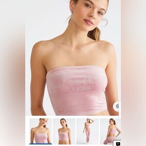 Juicy Couture Aeropostale Collab Pink Tube Top